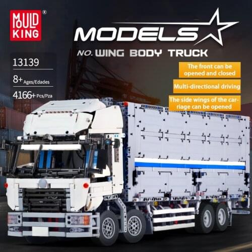 Kids DIY Toys MOC High-Tech The ARAKAWAS Tow Wing Body Container Truck Tatra Model Building Blocks Brick for Christmas Gifts