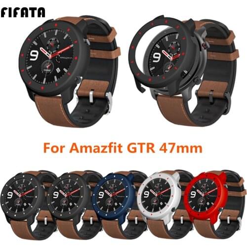 FIFATA Double Color PC Material Protective Shell For Xiaomi Amazfit GTR 47MM Smart Watch Replacement Watch Case Cover For GTR 47