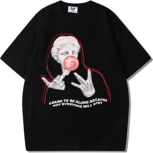 April MOMO 2021 Men Printing Short Sleeved O Neck Summer T Shirts Tees Male Casual Fashion Oversized Hip Hop Loose Style T Shirt