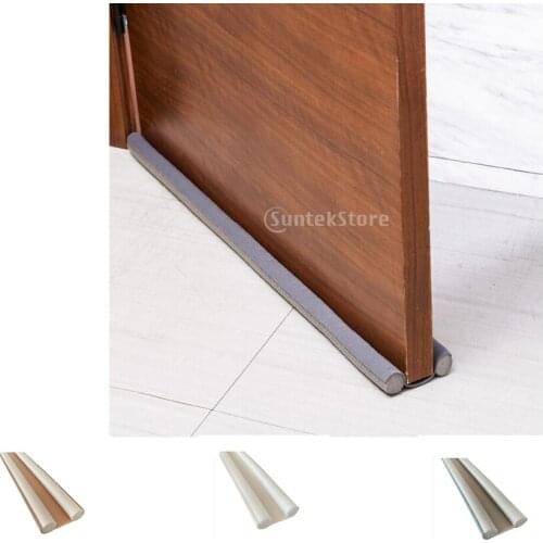 Flexible Door Seal Strip Draught Excluder Noise Reduction Dust Blocker Gray