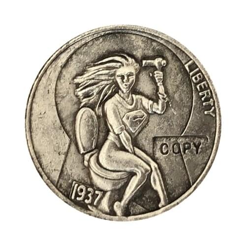 Hobo Nickel 1937-D 3-LEGGED BUFFALO NICKEL COIN COPY Type 69