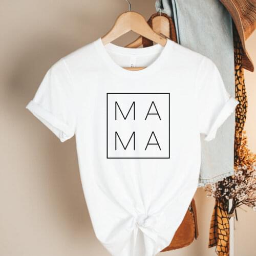Mama Life Graphic T-shirts Woman Harajuku Shirt Woman Tshirt Printed T Shirts Plus Size Aesthetic Clothes Vintage Tshirt Woman