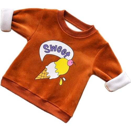 Hotselling Baby Girls Sweatshirts Toddler Girl Winter Clothes Casual Long Sleeves Children Hoodies Comfortable Cartoon Patterns