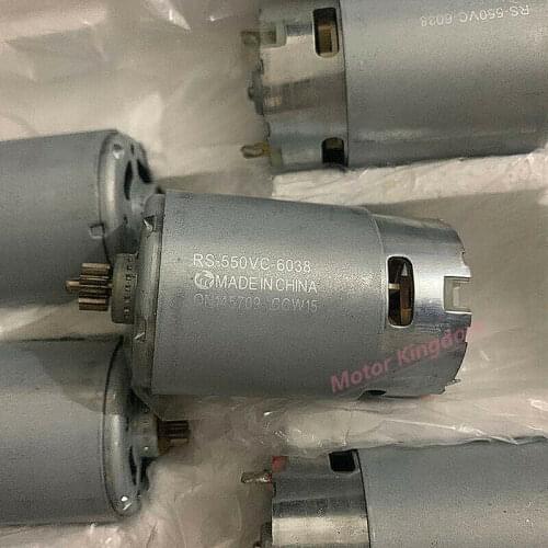 Mabuchi RS-550VC-6038 DC 12V 14.4V 18V 24V 19800RPM High Speed High Power Electric Drill Tool Screwdriver Motor 12 teeth Gear
