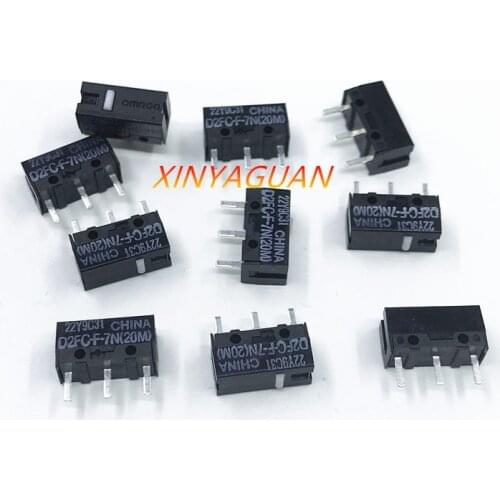 10pcs/lot OMRON micro switch D2FC-F-7N(20M) suitable for the 10M 50M button of Steelseries Logitech G403 G603 G703 mouse