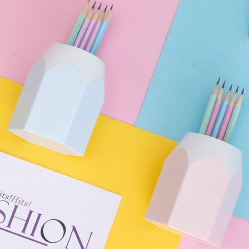 Creative pen holder desk Vase Pencil holder Makeup Brush pen pot Stationery Desk Tidy New Design desk accessories organizer