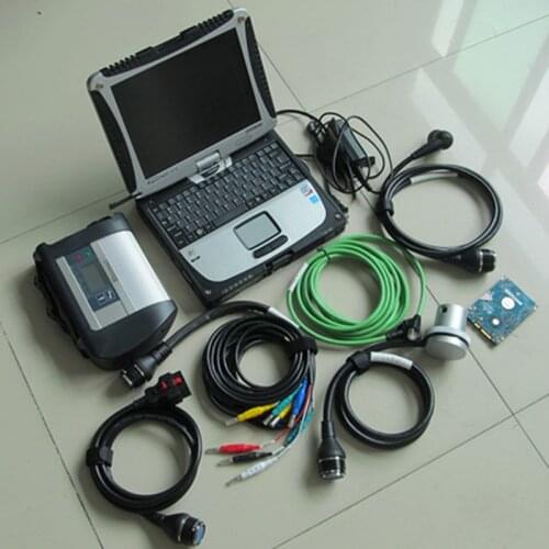 New software 2020.09 Mb sd c4 truck tools with cf19 laptop MB star Multiplexer MB c4 auto car diagnostic scanner full set