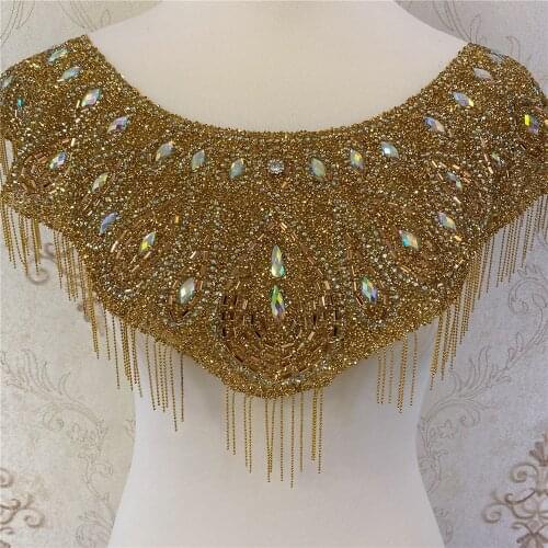 New design Gold rhinestone Motif Hot Fix Rhinestones Embellishment Iron on DIY Patches Sewing Supplies craft Nigeria craft