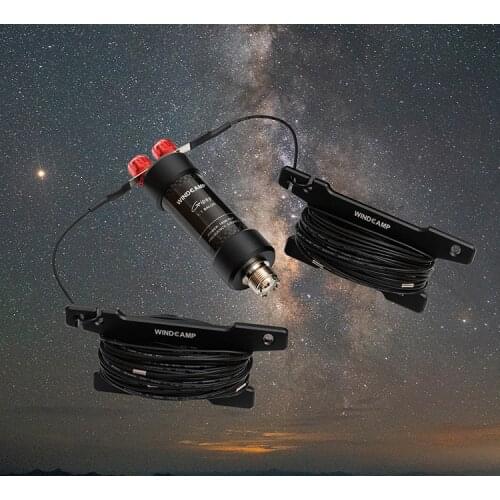 Latest version WINDCAMP 5-50MHz Adjustable Coil Dipole Antenna Half-wavelength HF Horizontal Shortwave 100W Potable