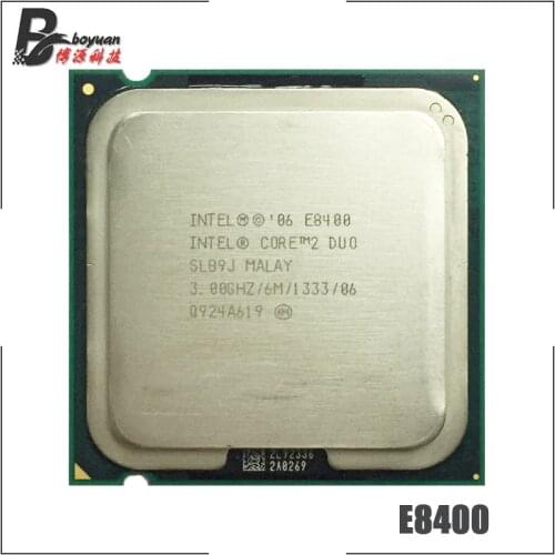 Intel Core 2 Duo E8400 3.0 GHz Dual-Core CPU Processor 6M 65W 1333 LGA 775