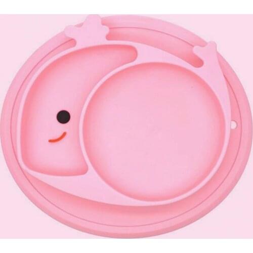 1Pcs Durable Baby Dishes Vibrant Color Lightweight Leak Proof Babies Toddlers Suction Plates Toddler Place Mat for Household