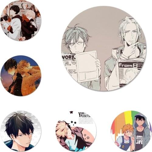 Given Yaoi Anime Badge Brooch Pin Accessories For Clothes Backpack Decoration gift 58mm