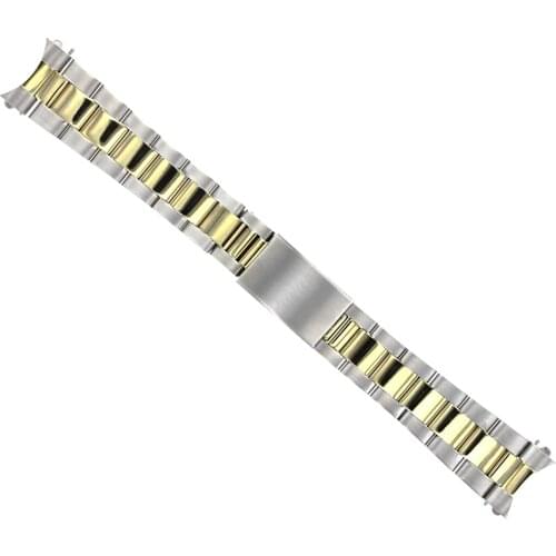 20mm Solid Stainless Steel 2 Tone Oyster TT Replacement Bracelet for 16013 16233 Date
