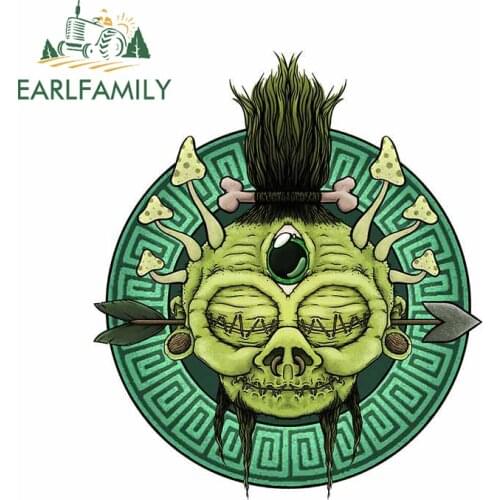 EARLFAMILY 13cm x 11.2cm For Shrunken Ego Waterproof Car Sticker DIY Graphics Decal Anime Sunscreen Suitable for VAN RV