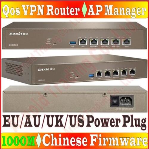 Chi-Firmware Qos VPN Gigabit Router PPTP/L2TP/IPSec VPN 800MHz CPU Dual-WAN Ports, Gateway Router, AP controller WiFi controller