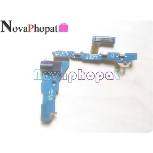 Novaphopat Charger Port For Samsung S4 Zoom C101 Headphone Audio Jack Headset With Microphone Side button key Flex Cable