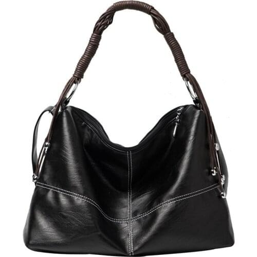 High Quality Women Leather Handbags Female Crossbody Shoulder Bag Vintage Tote Bags For Girls Sac A Main Top-handle Bags Ladies