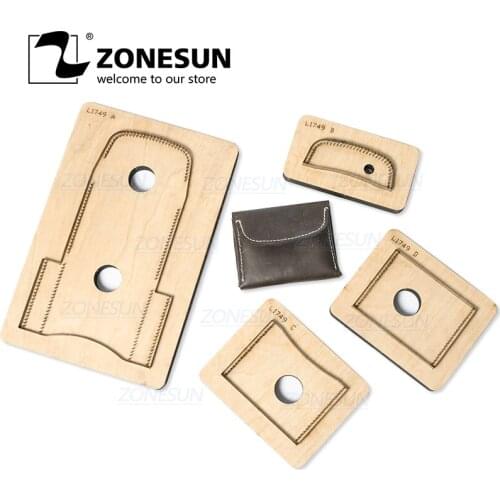 ZONESUN D3 Custom Leather Women Wallet Cutting Die Cutter Clicker Steel Rule Die Leather Pucnhing Tool For Die Cutting Machine