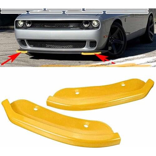 1Pair Car Front Bumper Lip Splitter Spoiler Guard For Dodge Challenger SRT Hellcat Coupe 2DR 2015 2016 2017 2018 2019 2020 2020