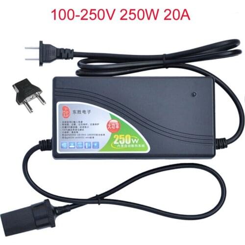 AC220v 100~250V Input 250W Power Converter DC 12V 20A Output Adapter Car Power Supply Cigarette Lighter Plug