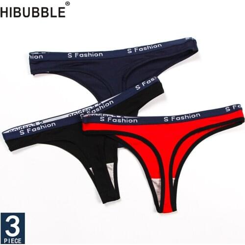 Sexy G-String Cotton Women Briefs Panties T Back Underwear Seamless Thong Bikini Low Rise Waist Transparent Lady Plus Size 3pcs