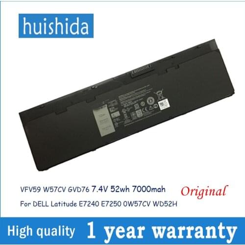 7.4v 52wh VFV59 New original laptop battery for Dell WD52H HJ8KP J31N7 Latitude E7240 E7250 series