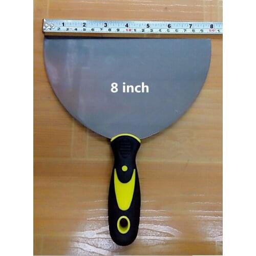 8" Putty Knife Scraper Putty Knife Scraper Paint Decorating Tool Carbon Steel Blade Scraper Plastic Handle Free Shipping