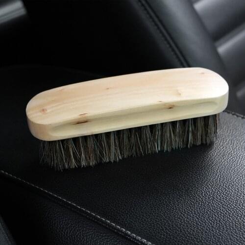 Car Wash Horsehair Brush Detailing Tools for Auto Cleaning Clean Detail Carwash Interior Accessories Reinigung Washing Products