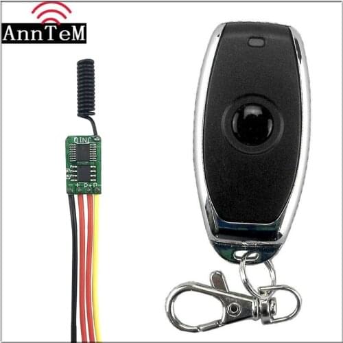 Wireless Remote Control Switch 433mhz rf Transmitter Receiver kit 3.7v 5v 6v 9v 12v Battery Power Mini Small Controller Module