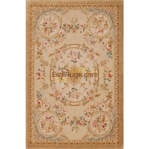 Large Antique Savonnerie Carpet Wool Rug Carpet Living Room Bedroom Household Circular Area Museum Gift