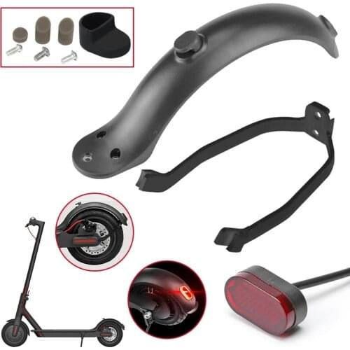 Rear Mudguard Fender Guard + Bracket + Hook +Taillight For Xiaomi 1S /M365 Electric Scooter Skateboard Refit M365 Accessories