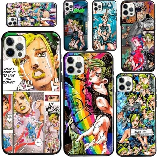 Jolyne Cujoh Stone Ocean Case For iPhone 11 Pro Max XS X XR 8 7 Plus SE 2020 Funda For iPhone 12 Pro Max mini Case