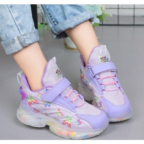 Children Sneakers Kid Shoes Fashion Breathable Sports Running Shoes Girls Casual Sports Tennis Shoe Outdoor Walking Gym Trainers