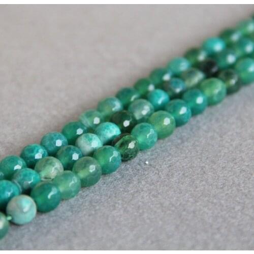 Min Order1) 8mm Fashion Light Green Natural Onyx Beads Round Loose Beads DIY Natural Stone 15inch Fashion Jewelry Making Design