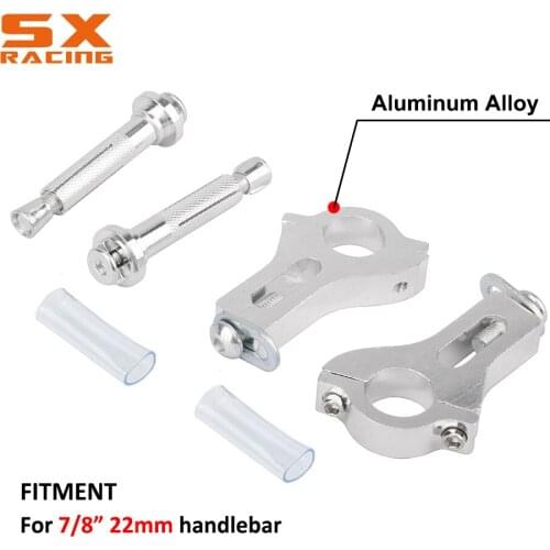 Motorbike Motocross ATV 7/8" 22mm Fat Bar Handlebar Hand Guard Protector Clamps Mount Kit For KTM EXC SX CR CRF YZ YZF KLX RMZ