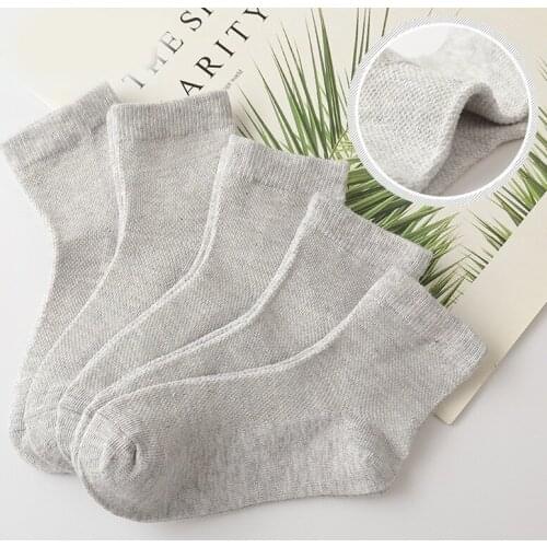 5 Pairs Baby Boy Girl Mesh Tube Socks Toddler White Socks Set Newborn Accessories Summer Childrens Colthes Calcetines Cortos