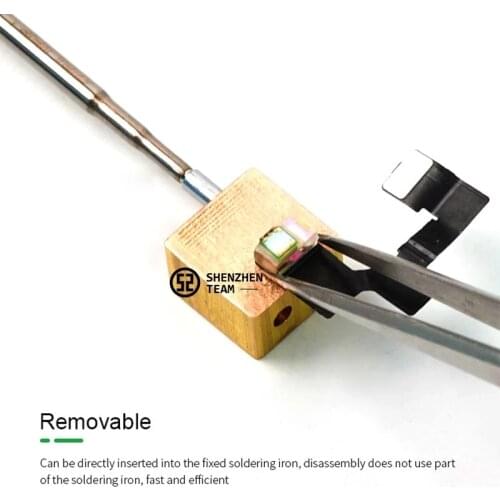 RELIFE RL-067 Miniature Universal Heating Table 3-in-1 Multi-Series 936/210/T12 Pure Copper Mini Heating Station For Desoldering