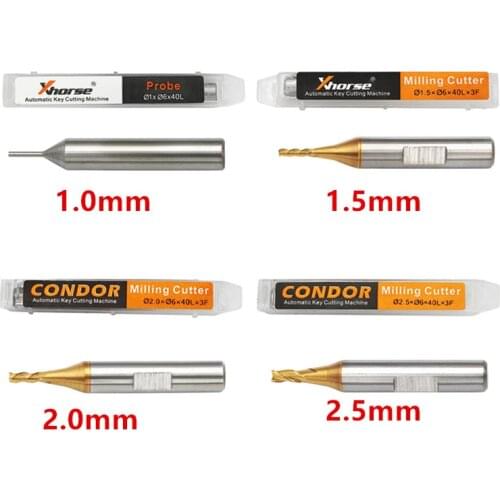 Cutter Probe for Xhorse CONDOR 1.0mm 1.5mm 2.0mm 2.5mm milling XC MINI Plus Dolphin XP-005 Dolphin XP-007 Key Cutting Machine