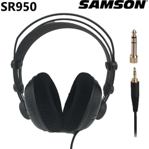 SAMSON SR950 Professional Studio Reference Monitor Headphone Dynamic Headset Closed Ear Design For Recording Monitoring Game DJ