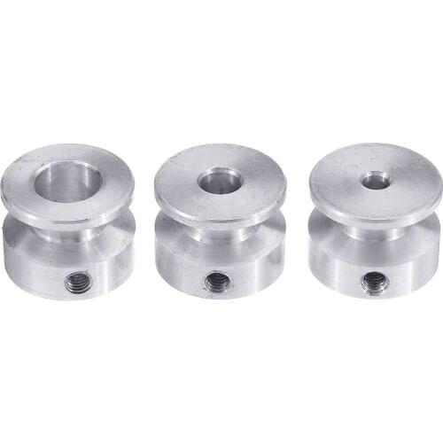 1pc 20mm Aluminum Alloy Single Groove Pulley 4/5/6/8/10mm Fixed Bore Pulley Wheel for Motor Shaft 6mm Belt New