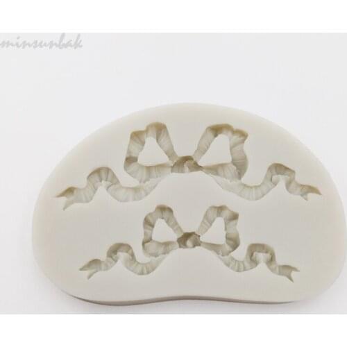 Minsunbak Size Bow Silicone Fondant Mold DIY Chocolate Baking Tools