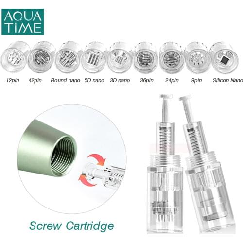 Derma Pen Needle Cartridge 10 Pcs Screw Micro Needles Professional Skin Care Tool Face Skin Rejuvenation Acne Removal