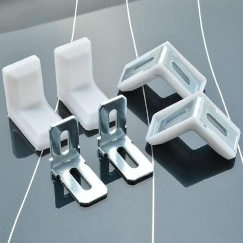 Steel corner bracket,with plastic decoration cap cover cabinet cupboard board support stayer,26X13x1.5mm right angle 90 degree