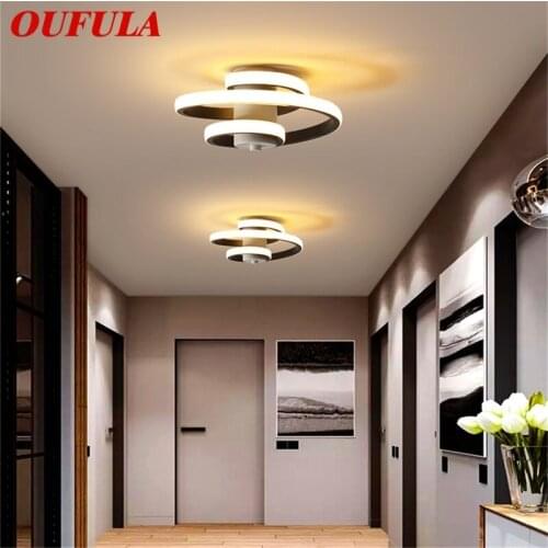 OUFULA LED Ceiling Light Fixtures Modern Decorative For Home Porch Corridor Aisle Hallway