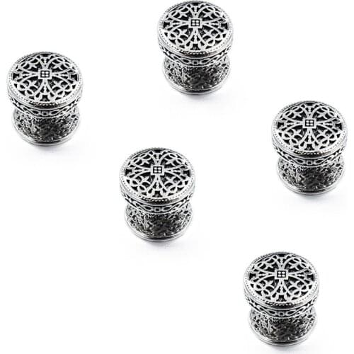 HAWSON Vintage Mens Tuxedo Studs Wiped Black Oil Premium Quality Cross Studs Button for Gentlemen Suit Shirt