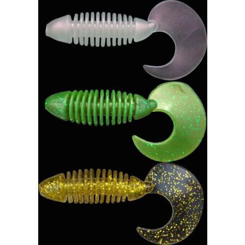 Hexakill 6pcs/lot wobbler jigging fishing lure 6cm 3g jerkbait Capuchin Maggots fishing lure silicone bait