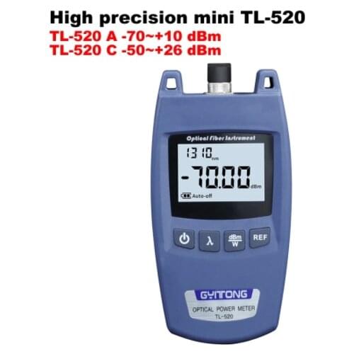 High precision Mini TL-520 Universal Interface optical Power Meter Fiber Optic Attenuation Tester