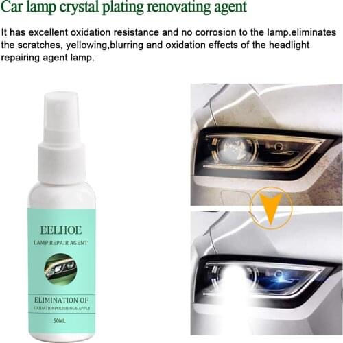 Car Headlight Repair Fluid Headlight Renewal Polish Headlight Repair Kit Refurbishment Liquid Car Headlight Restoration 30/50ml