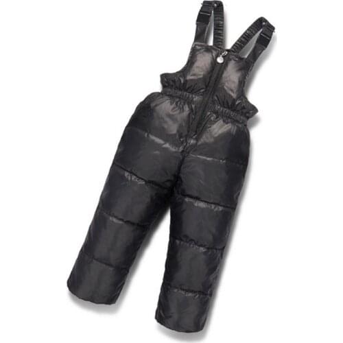 Baby Boys Girls Winter Down Pants Children Thicken Overalls Outerwear Toddler White Duck Down Pant Kids Warm Trousers Jumpsuit