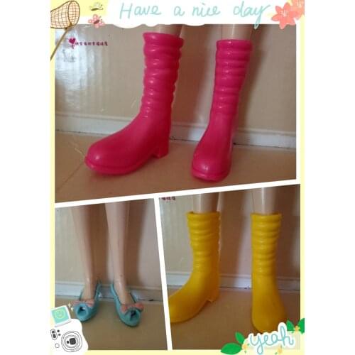 1/6 High Heel Shoes For Dolls For Licca Momoko Doll Blyth doll Shoes Fashion Plastic Shoes For Girls Dolls White Red Shoes